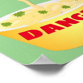 Poster Caricature de serpent aux nouilles mignonnes illus (Coin)