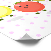 Poster Caricature de tomates cerises mûres (Coin)