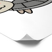 Poster Caricature de tortue (Coin)