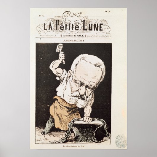 Poster Caricature de Victor Hugo (Devant)