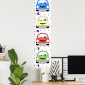 Poster Caricature de voiture mignonne illustration graphi (Bureau à domicile)