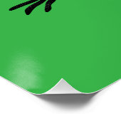 Poster Caricature de Willie Wagtail australienne personna (Coin)