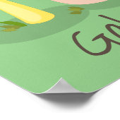 Poster Caricature des champignons de champignons de cave  (Coin)