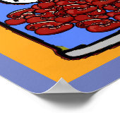 Poster Caricature des haricots rouges (Coin)