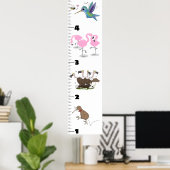 Poster Caricature d'oiseaux amusant mignon graphique de c (Bureau à domicile)