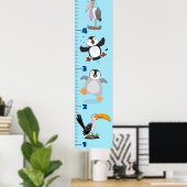 Poster Caricature d'oiseaux amusants (Bureau à domicile)