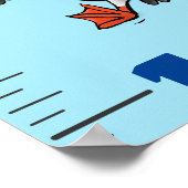 Poster Caricature d'oiseaux amusants (Coin)