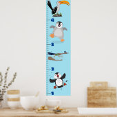 Poster Caricature d'oiseaux amusants (Cuisine)