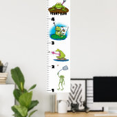 Poster Caricature drôle de grenouille graphique de croiss (Bureau à domicile)