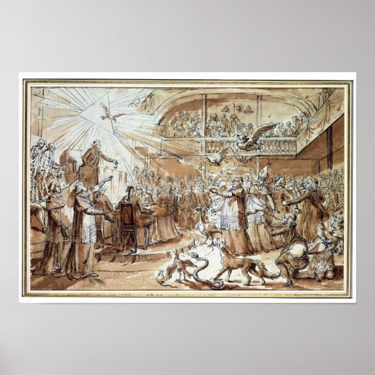 Poster Caricature du clergé (Devant)