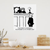 Poster Caricature du procureur 5496 (Cuisine)