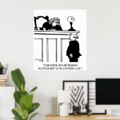 Poster Caricature du procureur 5496 (Bureau à domicile)