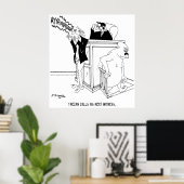 Poster Caricature du tribunal 5490 (Bureau à domicile)