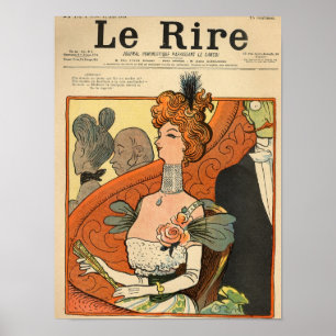 Poster Caricature d'une marquise française