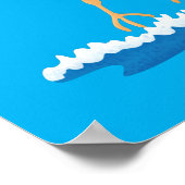 Poster Caricature en bécasseau mignon (Coin)