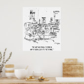 Poster Caricature financière 9229 (Cuisine)