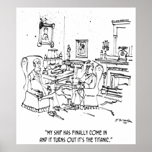 Poster Caricature financière 9229 (Devant)