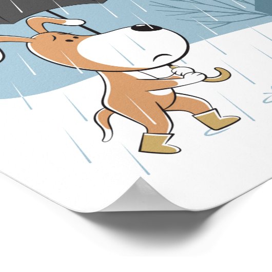 Poster Caricature Funny Chien Chien Chien Chien Chien Mar (Coin)