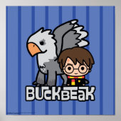 Poster Caricature Harry Potter et Buckbeak (Devant)