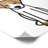 Poster Caricature Jack Russell Terrier Chien (Coin)