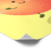 Poster Caricature jaune pêche très agréable (Coin)