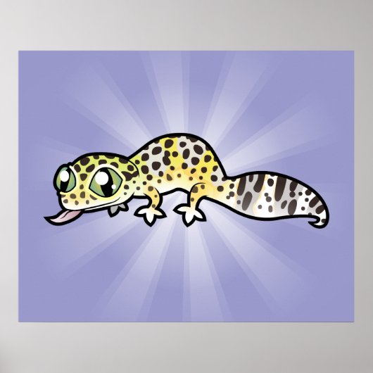 Poster Caricature Leopard Gecko (Devant)
