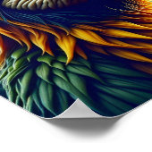 Poster Caricature Macaw (Coin)