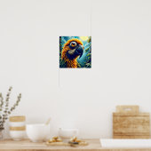 Poster Caricature Macaw (Cuisine)