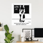 Poster Caricature mathématique 6838 (Bureau à domicile)