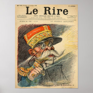 Poster Caricature of General Zurlinden