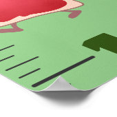 Poster Caricature petit déjeuner mignon graphique de croi (Coin)