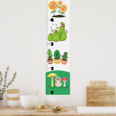 Poster Caricature plante mignonne graphique de croissance (Cuisine)