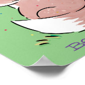 Poster Caricature pour bébé renard (Coin)