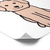 Poster Caricature pour chien Goldendoodle (Coin)