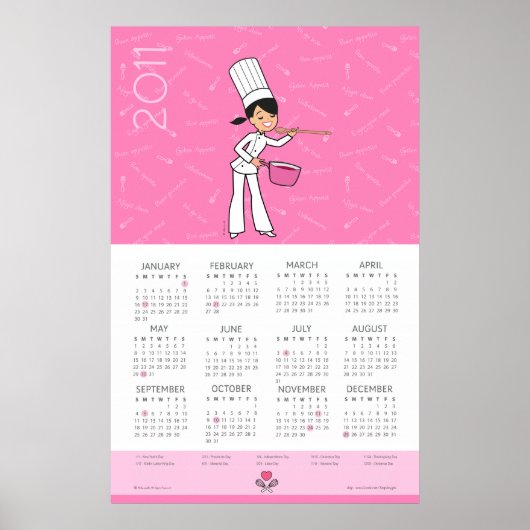 Poster Caricature pour fille chef (Devant)