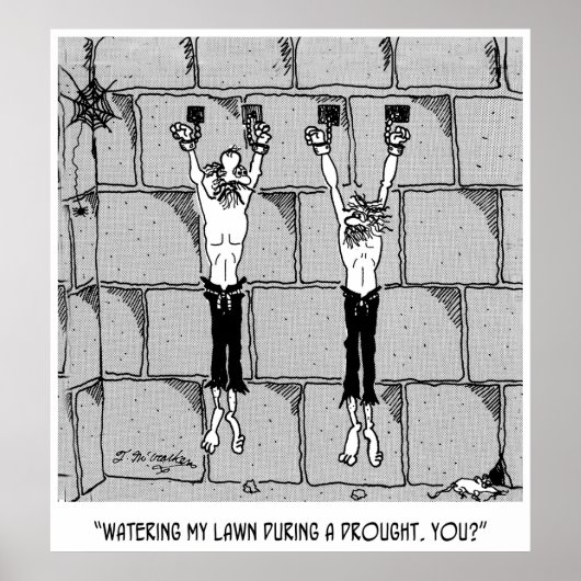 Poster Caricature pour la conservation de l'eau 9470 (Devant)