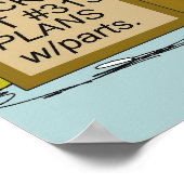 Poster Caricature pour plaisanteries sur l'assurance-mala (Coin)