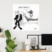 Poster Caricature psychiatrique 2199 (Bureau à domicile)