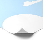 Poster Caricature Pterodactyle à l'orange mignon (Coin)