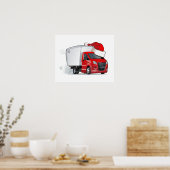 Poster Caricature saluant carte de Noël (Cuisine)