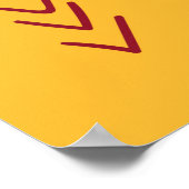 Poster Caricature sans couture llama et motif de cactus e (Coin)