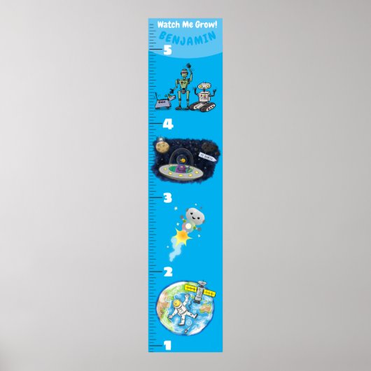 Poster Caricature scientifique mignon graphique de croiss (Devant)