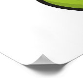 Poster Caricature serpent cadeau animal serpents vert (Coin)