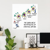 Poster Caricature statistique 9225 (Bureau à domicile)