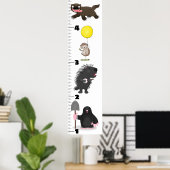 Poster Caricature sur les animaux amusants (Bureau à domicile)