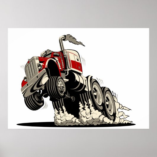 Poster caricature truxk (Devant)