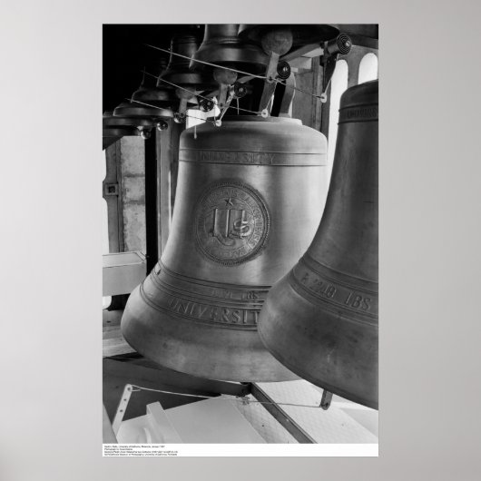 Poster Carillon Bells, UCR, janvier 1967 (Devant)