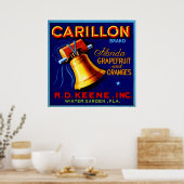 Poster Carillon Florida Grapefruits (Cuisine)