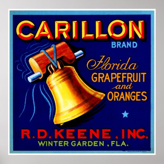 Poster Carillon Florida Grapefruits (Devant)