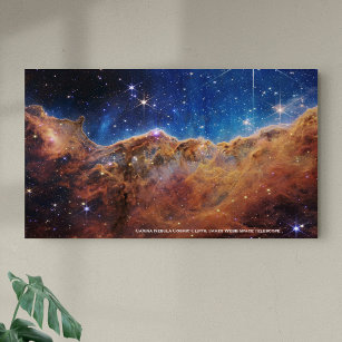 Poster Carina Nebula Cosmic Cliffs James Webb Extra Large